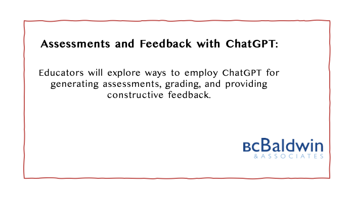 📝 Explore innovative ways to use ChatGPT for assessments and feedback! 🧠 Streamline processes, provide timely support, and enhance teaching district-wide. 🏫 #EdTech #Assessment #Feedback

🔗 Learn more: bcbaldwin.com/ai-in-educatio…