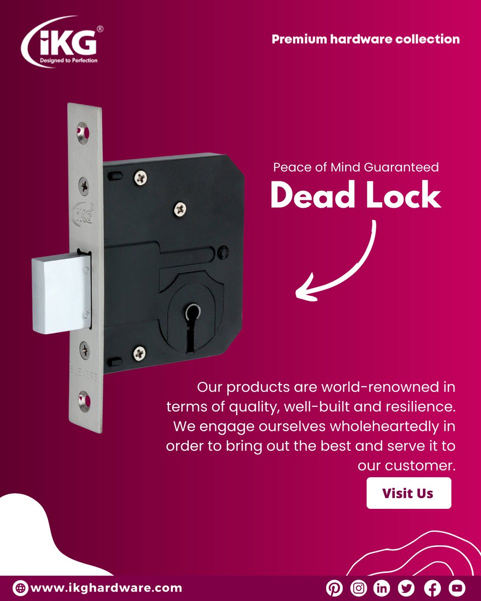 IkgHardware's tweet image. Unraveling the Perplexing World of Deadlocks 🔒
.
.
.
Visit ikghardware.com
.
.
.
#deadlocks #doorhandle #door #interiordesign #doorhardware #doorhandles #doors #homedecor #handle #design #architecture #interior #doorlock #hardware #handles #furniture #luxury