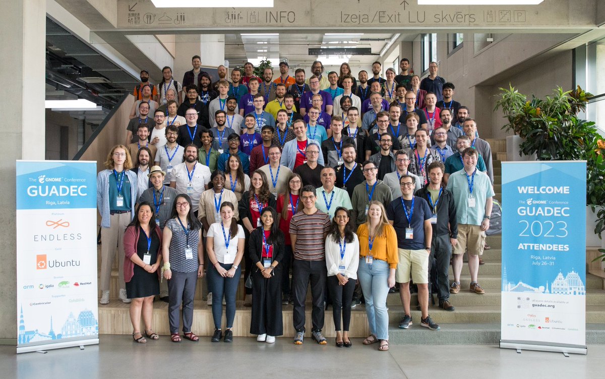 #GUADEC2023 is officially over! Thank you to everyone who joined us online and in-person, and a huge thanks to all our amazing sponsors.

Attendees, make sure to check your email for links to the post-event survey. Your feedback helps us make future GUADECs even better!