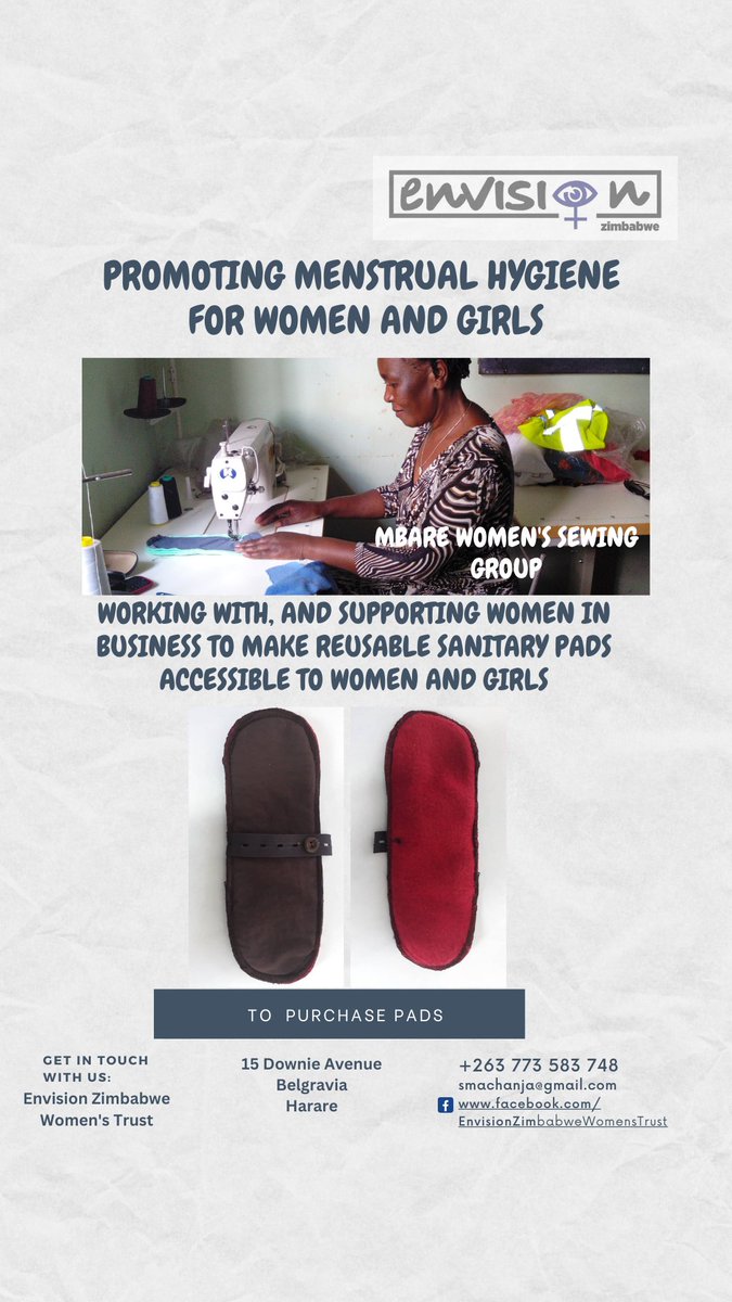 Let us help end period poverty through the purchase of reusable sanitary pads and donating to women and girls in need.
#MenstrualHealthAndHygiene