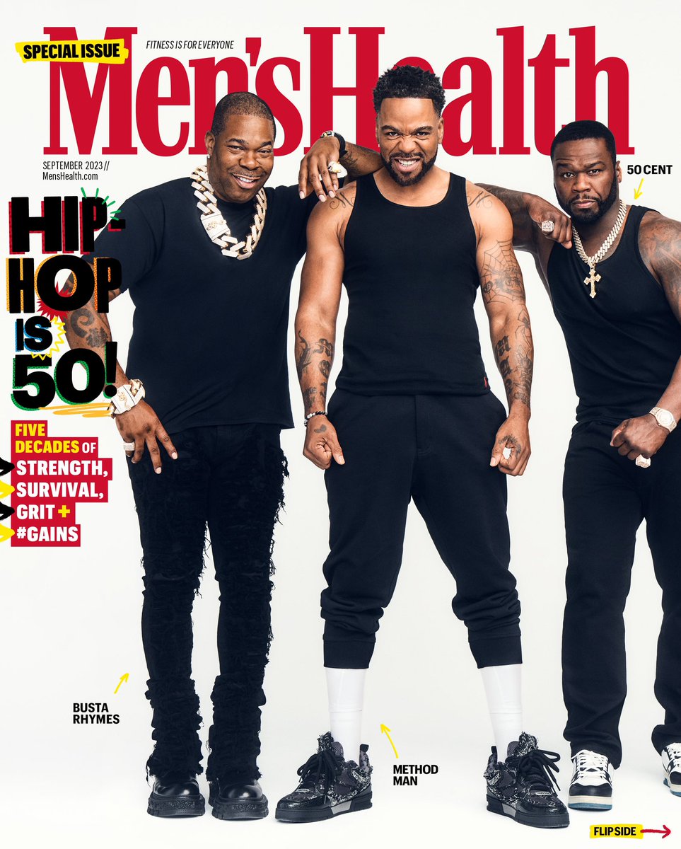 50cent's tweet image. Check me out on the cover of Men’s Health, Method Man is making us #1 on Tv, I said put him in the center fvck that ! Let’s keep winning • menshealth.com/health/a446666…
