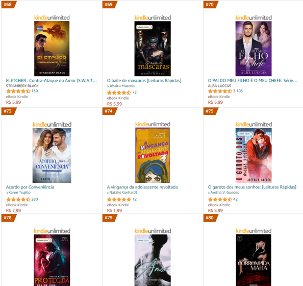 Quem amanheceu no top 100 de contos na Amazon, entre virgens e CEOs, não quer guerra com ninguém. 

Quem quiser conferir: amzn.to/44Jmr1y