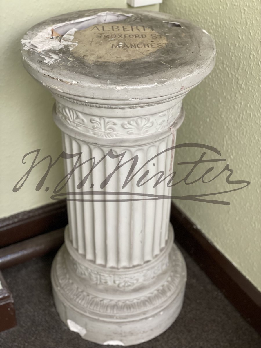 WintersFriends's tweet photo. This plaster pedestal, now standing in our 1stClass Waiting Room is believed to be one of the original props from when our studio opened in 1867.
#winters1852 #wwwinterheritagetrust #wwwinterltd #PlasterPedestal #PhotoProp #VictorianPedestal #AntiquePlantStand #Jardiniere https://t.co/G3ppIN9B44