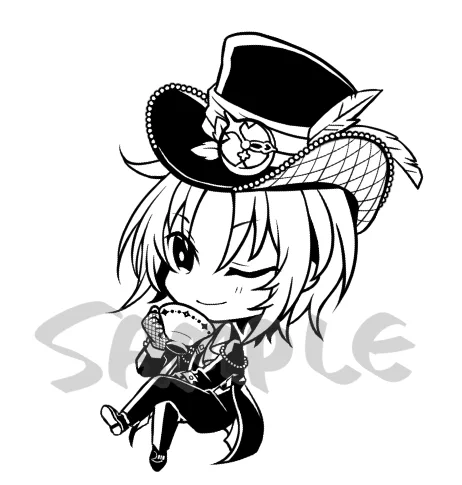 レオあん本のノベルティ用に描いたんだけど、ずぴめちゃくちゃ可愛く描けた