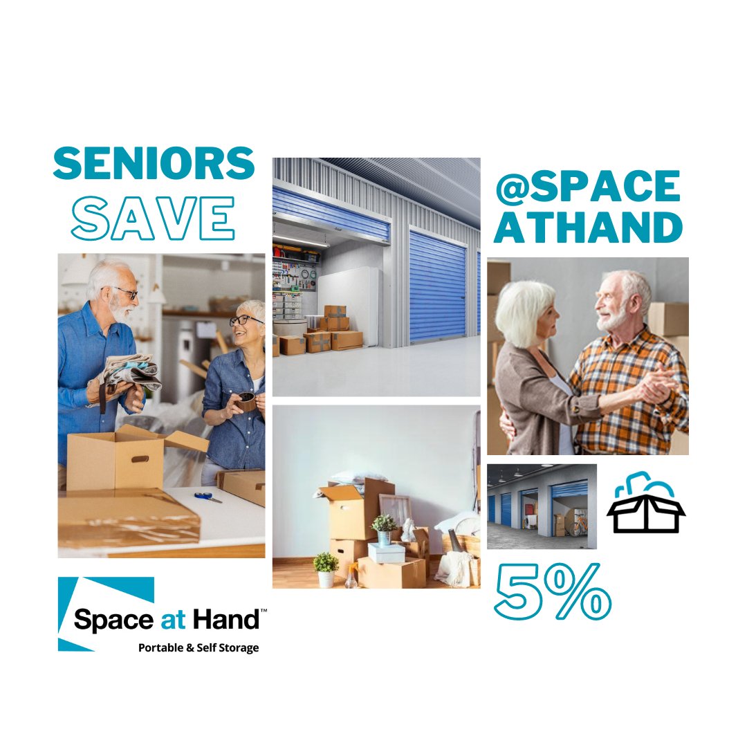 SpaceatHand's tweet photo. At Space At Hand Seniors 60 and over save 5% all the time.
Give us a call and we will we'll help get the savings started on your self storage unit today.

https://t.co/7gD7BmK1Nu
1.888.649.6494

#seniors #promo #storage #moving #selfstorage #storagerentals #follow #waterlooregion https://t.co/AswjWMlVdb