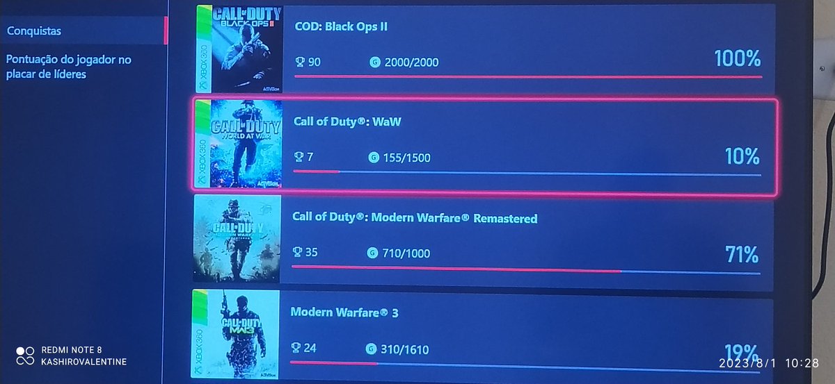 KashiroGoat666's tweet photo. Miletei/Platinei CoD Black Ops 2.
Muito bom pra um viciado em CoD como eu, esse jogo se tornou meu xodó.
#CoDBlackOps2 #TrueAchievements #Xbox https://t.co/OfVWMR75zU