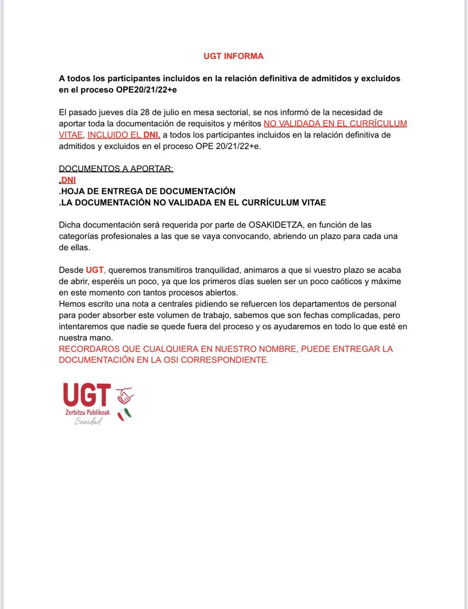 jasone_ugtsp's tweet photo. #ugtosakidetza
#ugtsp #ugteeuskadi #opeosakidetza
#opeestabilizacion
IMPORTANTE ‼️‼️‼️📣📣📣 https://t.co/c3c5BAdRK2