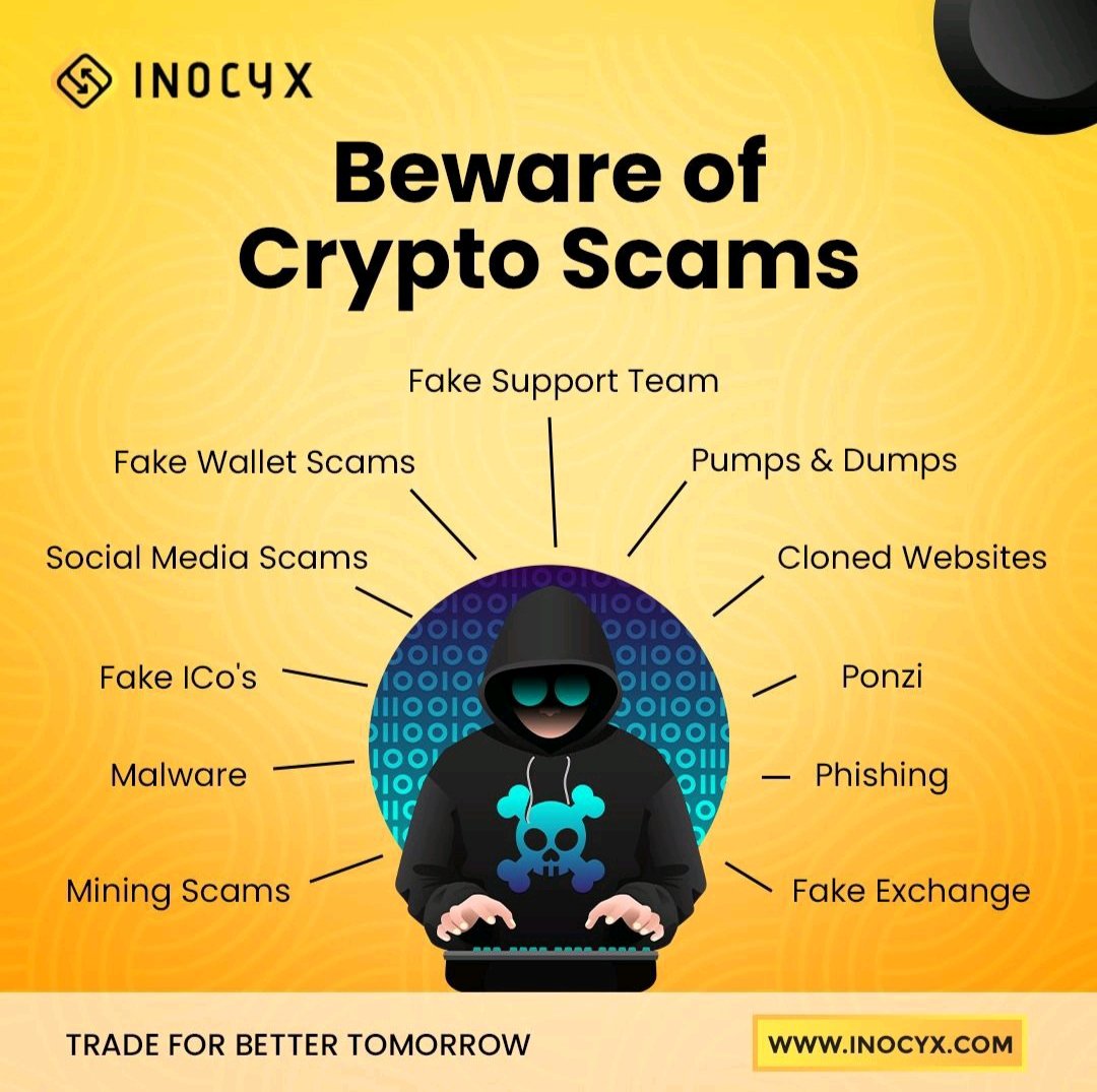sivaraman1500's tweet photo. Protect Yourself: Beware of Crypto Scams! Unraveling
the Pitfalls of Digital Currency Investments.
Follow: INOCYX
#CryptoExchange #FastTransactions #DigitalInvestments
#UnlockTheFuture #crypto #Inocyx #bitcoin #inocyxnft
#cryptocurrency #E16Link #Inocyxexchange
#cryptospams https://t.co/yb0LbGF4Hn