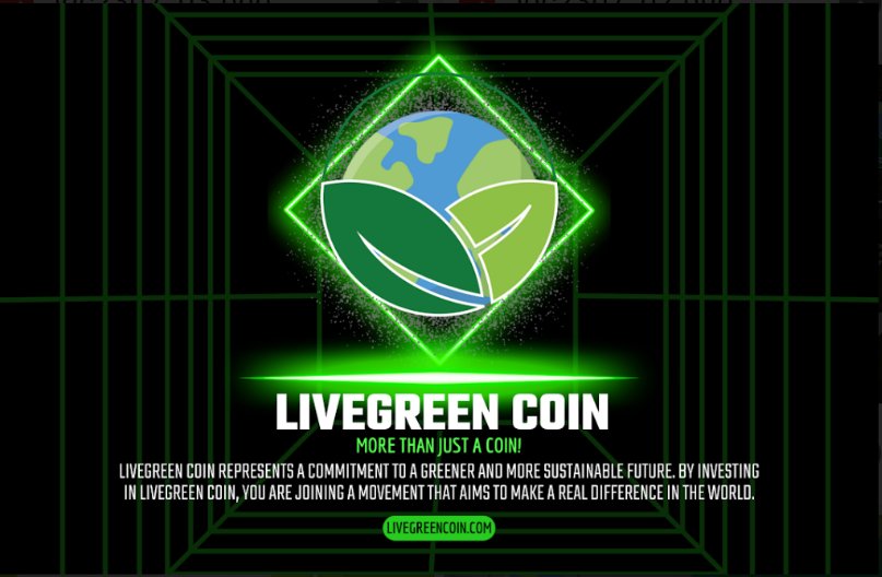 LiveGreen Coin - More than just a coin!

Learn more: livegreencoin.com