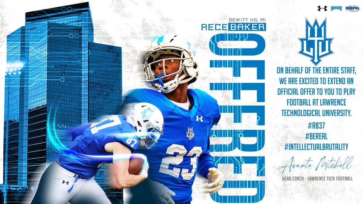 rece24_'s tweet photo. Blessed to receive an offer from Lawrence Tech University!! @CoachBeckham @CoachBarry42 @TheD_Zone https://t.co/TjkG81M5xH