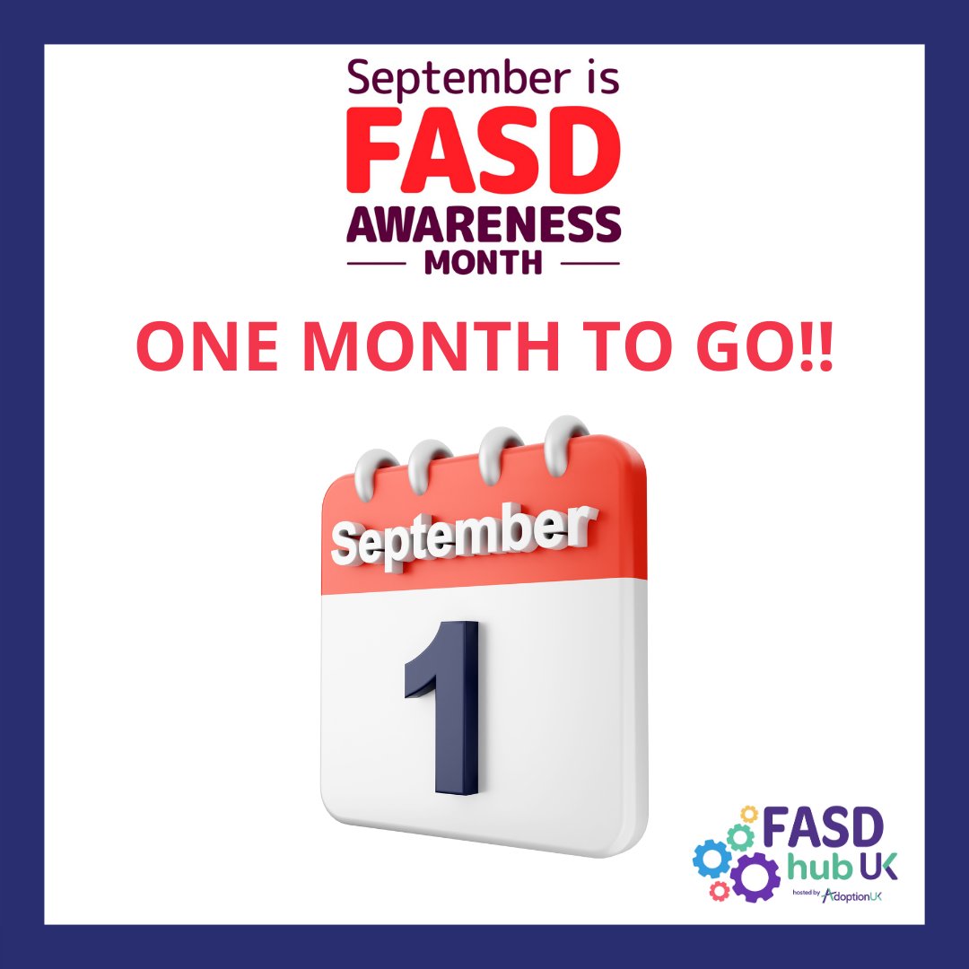Not long to go! Follow us to hear all our #FASDMonth plans. We can't wait to share them with you! #FASD #FASDHub