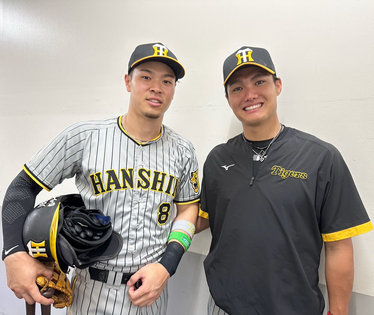 またもや #西純矢 選手の登板試合で援護した #佐藤輝明 選手と、タイム