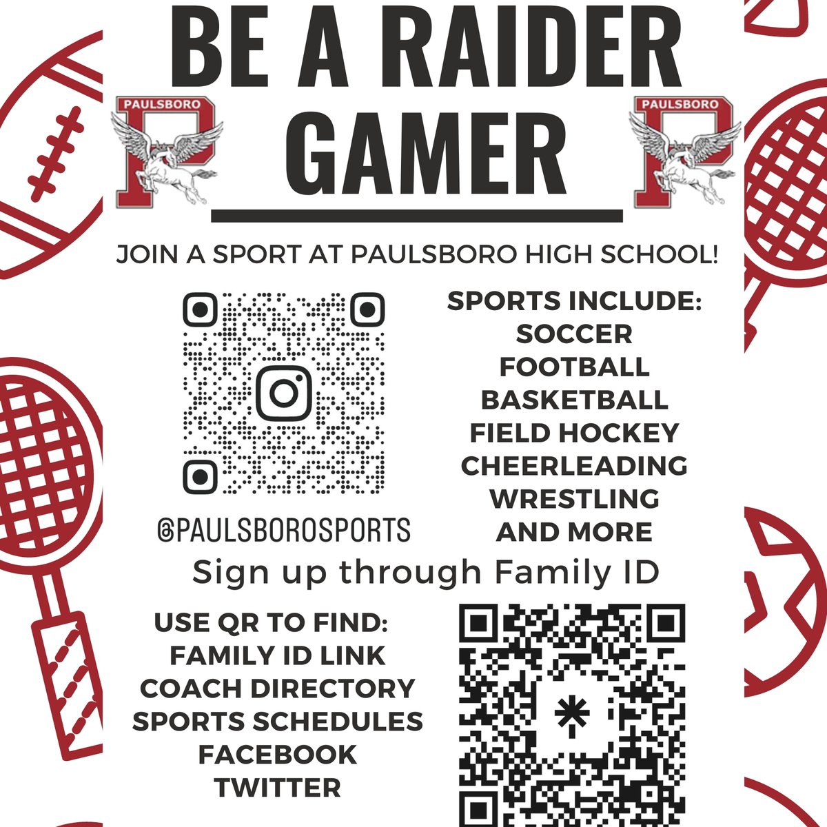 Fall sports start soon! Make sure to sign up on FamilyID and get your physicals done. Link in bio for more information. Hope to see you on the field this fall!