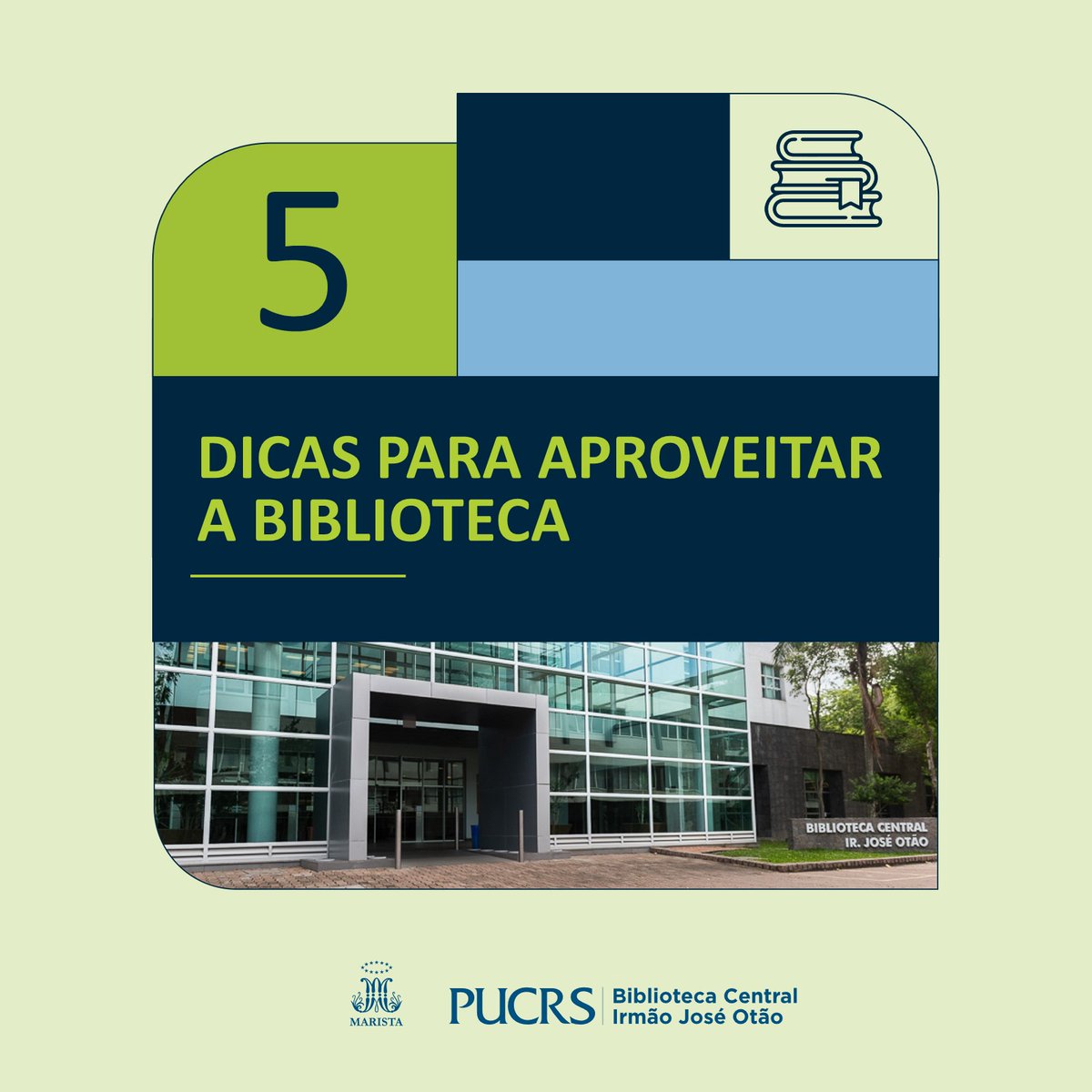 BibliotecaPUCRS's tweet image. Desejamos boas-vindas a mais um novo semestre! Confira 5 dicas para aproveitar ao máximo os benefícios que oferecemos a você: biblioteca.pucrs.br/?p=15317 – Viva a sua Biblioteca @PUCRS! #bibliotecapucrs #pucrs
