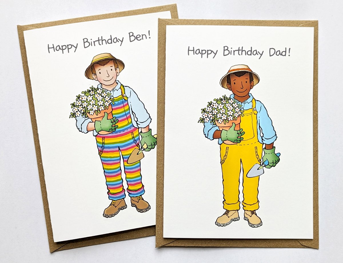Gardeners in fancy dungarees 😊😊🌿🌻🌱🌹🌿
New cards in my Etsy shop! maryhallstudio.etsy.com