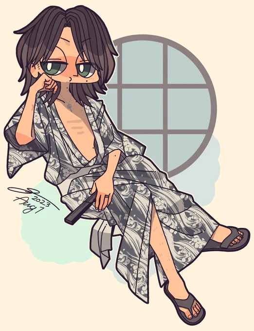 描きたりない浴衣