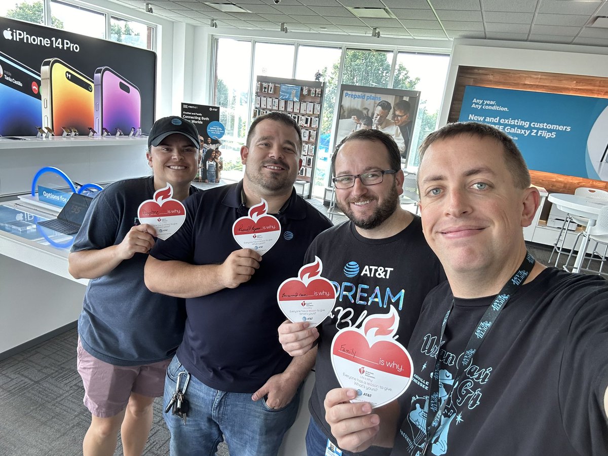 Happy August #SESFam! Stop by any AT&T store all month long and make a contribution to the American Heart Association to help the @SoutheastStates and @theeastregion hit their goal. #lifeatatt #attemployee