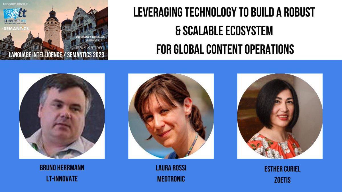 Programme highlights (2) of #LI2023 <a href="/SemanticsConf/">SEMANTiCS Conference</a> More info @ i20g.mjt.lu/nl3/iO47QwaZ09… <a href="/BHerrmann_INTL/">Bruno Herrmann</a> <a href="/esther_curiel/">Esther Curiel</a> <a href="/Medtronic/">Medtronic</a> <a href="/Zoetis/">Zoetis</a>