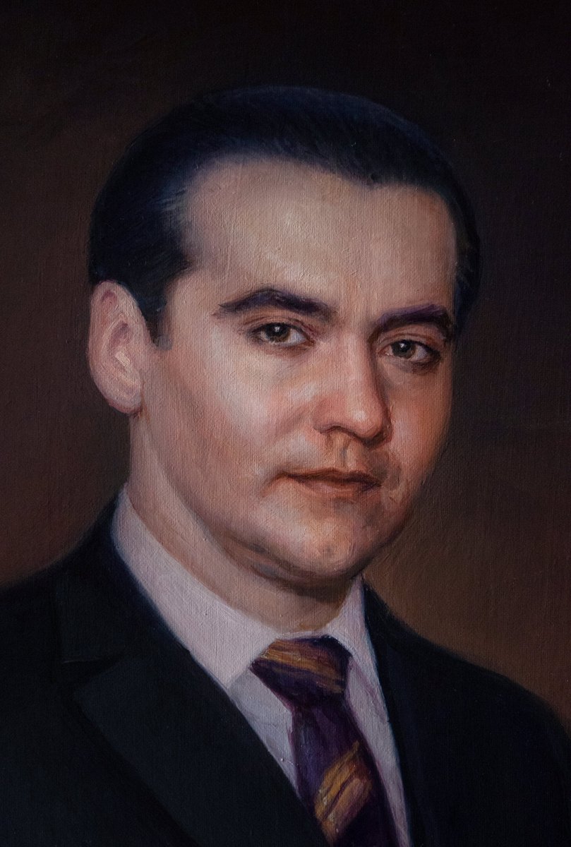 antonmg64's tweet photo. Retrato de Federico García Lorca por el pintor Antonio Montiel para el Ateneo de Madrid. https://t.co/uV02VCTT5Y