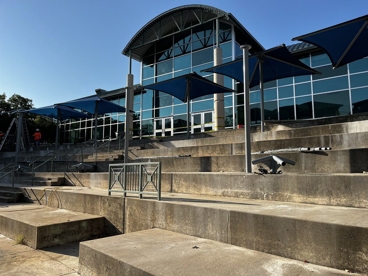 Brian McDonough (@profe_mcdonough) on Twitter photo Workers improving our amphitheater by giving it some much needed shade. <a href="/StonyPointHS/">Stony Point H S</a> Love this campus! Workers improving our amphitheater by giving it some much needed shade. <a href="/StonyPointHS/">Stony Point H S</a> Love this campus!