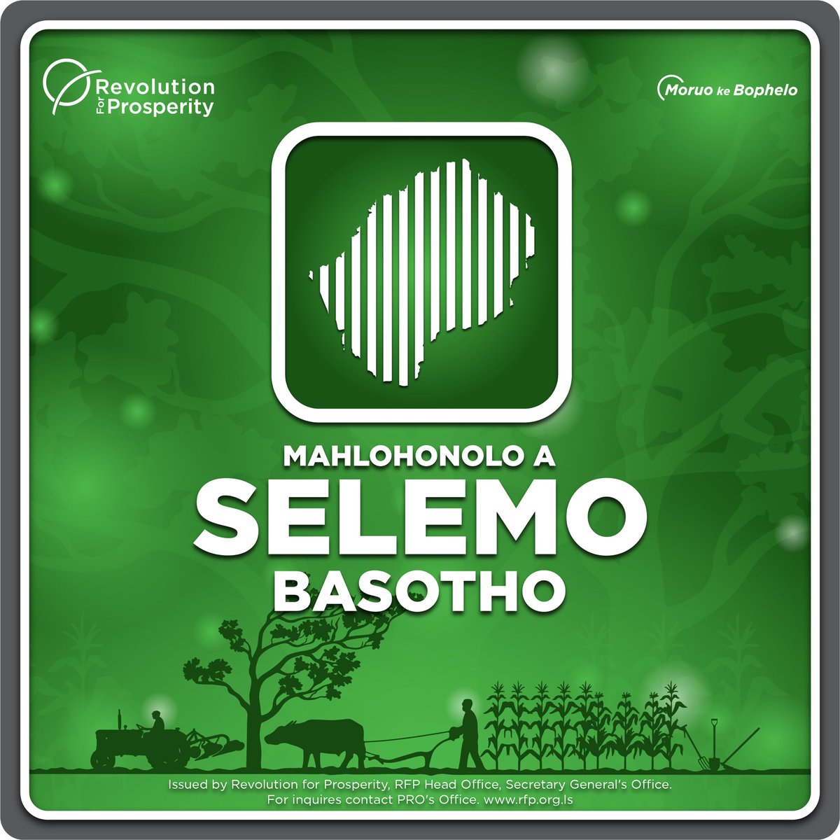 #Selemo...a time when Basotho knew that it is the time for growth, self-development as well as renewal of the spirit. We wish you a productive and prosperous year ahead. Mohoma Temeng! #Bosotho #Sesotho #Lesotho