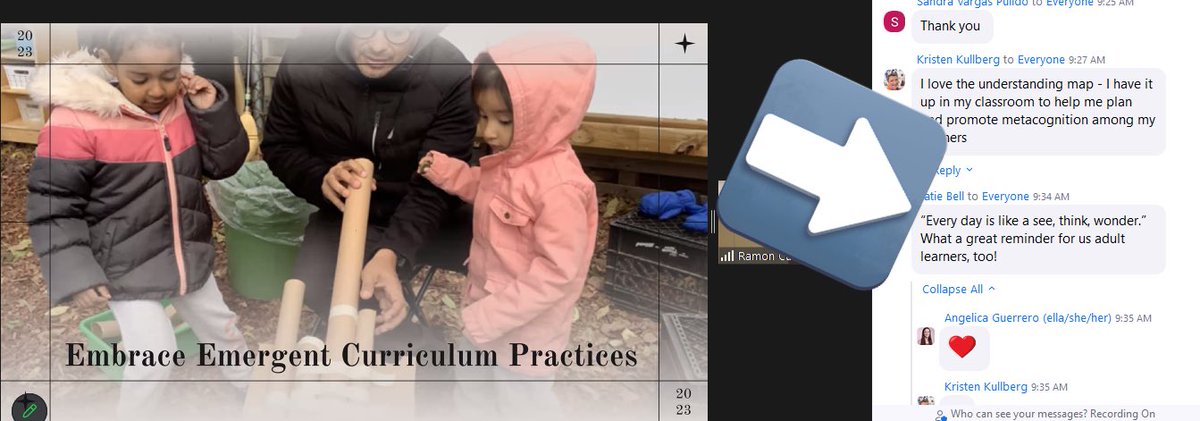 #aha Morning Chat Highlight- every day is like a See, Think, Wonder 💭 #chat #emergentlearners #wissit10 #wissit23