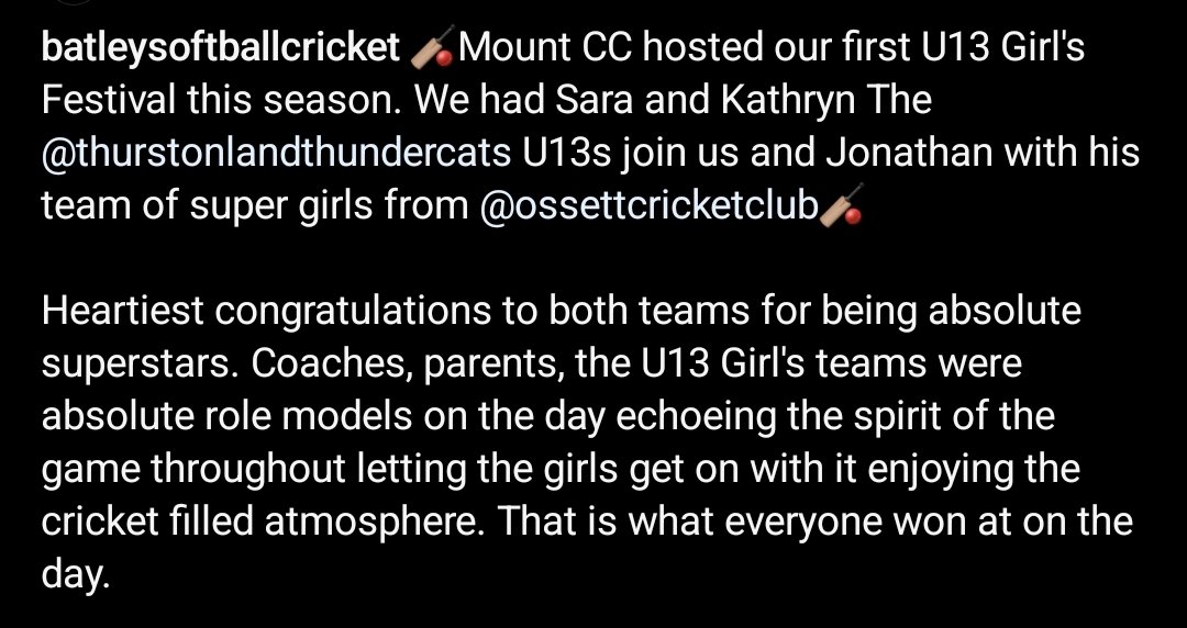 WGCricketNHudds's tweet photo. 🏏U13s Girl's Cricket Festival @MountCricket Club🏏 
#cricket #cricketfestival #girlscricket #u13girlscricket #girlempowerment #girlssupportinggirls #hergametoo #wywgcl #wgcnhudds #cricketislove #cricketcoaching  #cricketwithoutboundaries #cricketforall https://t.co/2cEStvBUq8