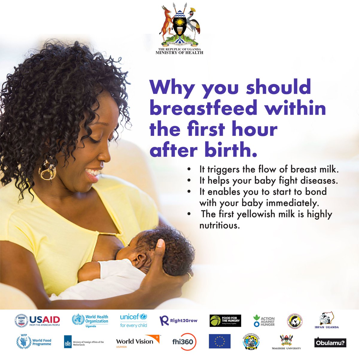 Welcome to #August. Today #August1st  we begin the #WorldBreastfeedingWeek2023 to be commemorated under the theme #EnablingBreastfeeding: Making a difference for #workingparents. Look out for a new post every day for the next 7 days. #TogetherWeCan