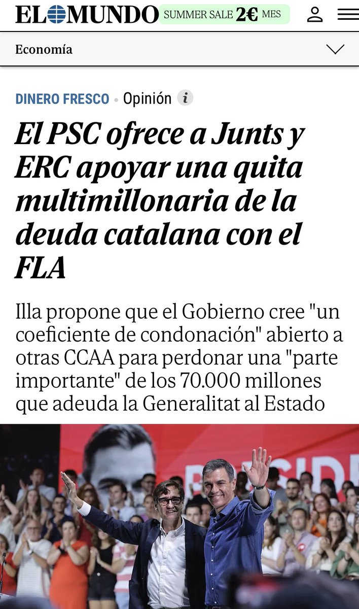 Pero no hay dinero para ampliar dotación de personal en educación, sanidad, sistema judicial, el AVE nunca llegará a Extremadura o a Cantabria, no hay Ley ELA, la dependencia sin recursos, la hucha de las pensiones bajo mínimos, … y esto es “progresismo?