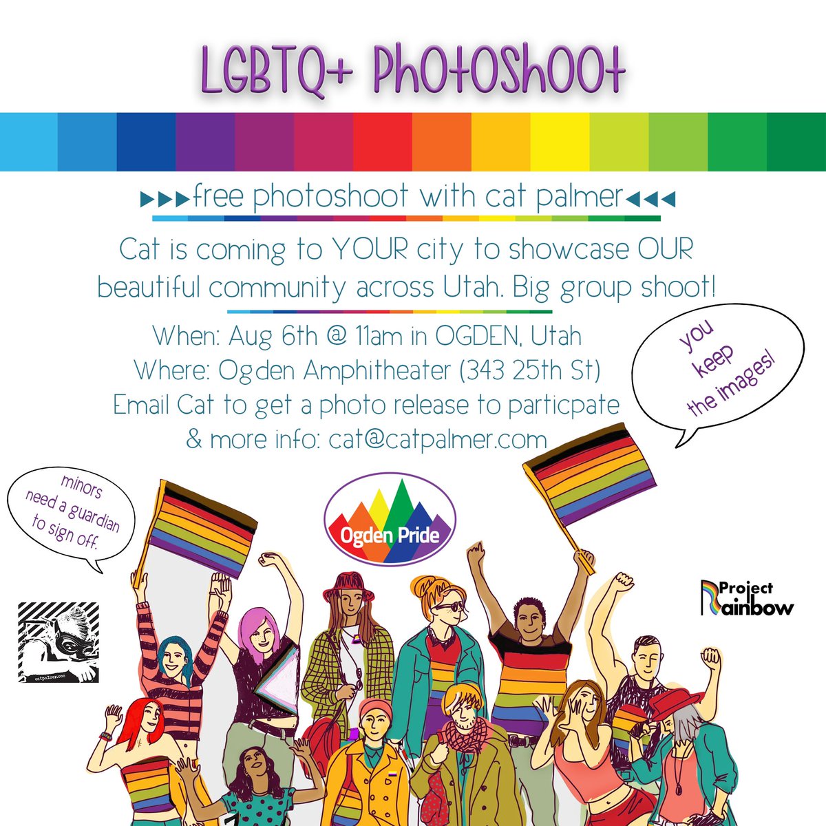 We are so excited for our 9th Annual Ogden Pride Festival! Just under 3 days till we celebrate! Join us for an awesome lineup of events and activities all weekend! #YourOgdenPride #OgdenPrideFest #LGBTQIA