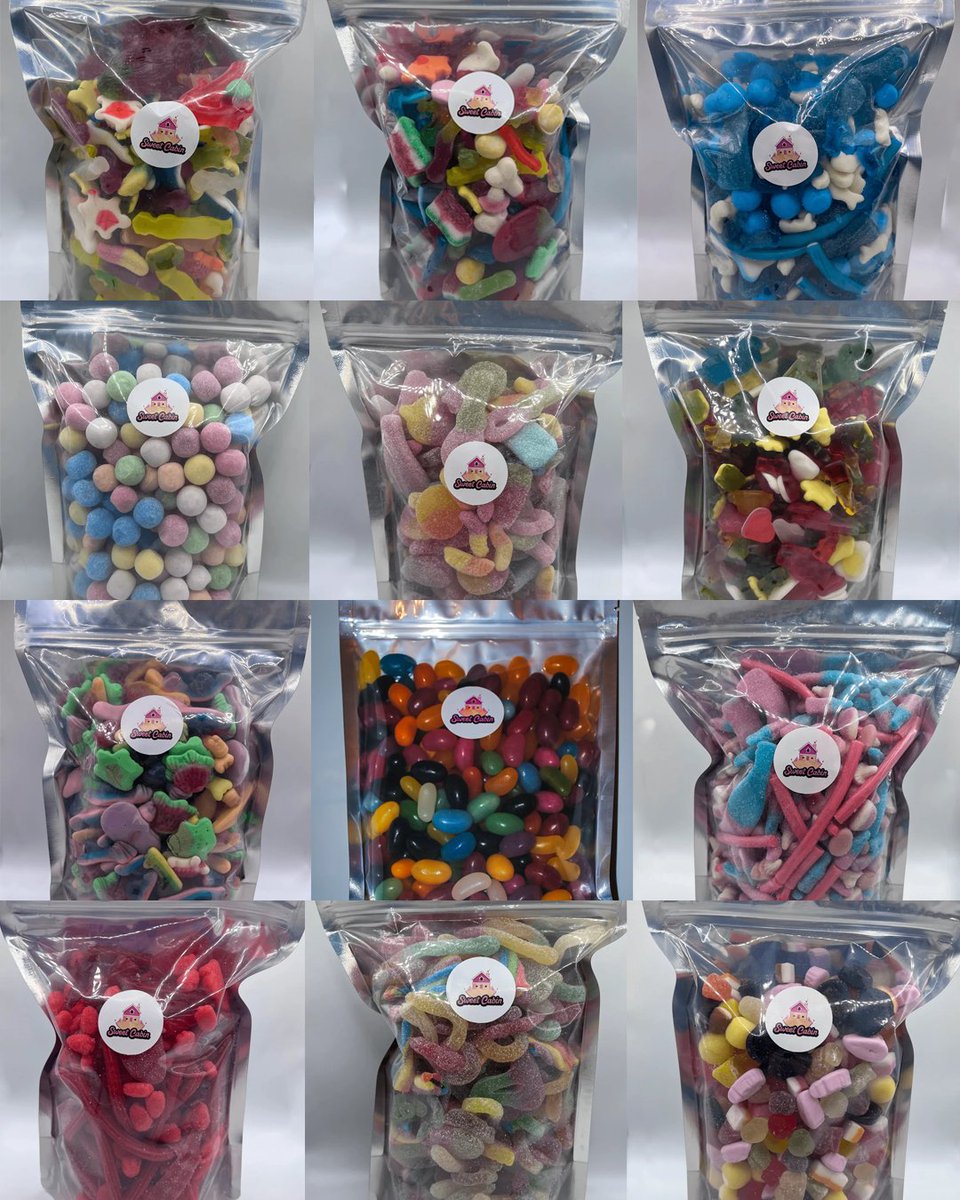 12 bags. 12kg. who wants a year's supply of sweets? 🍬 to enter simply: - RT and like this tweet - follow @SweetCabinUK - check out our website sweetcabin.co.uk one lucky winner will be picked this friday the 4th of august! good luck 😋