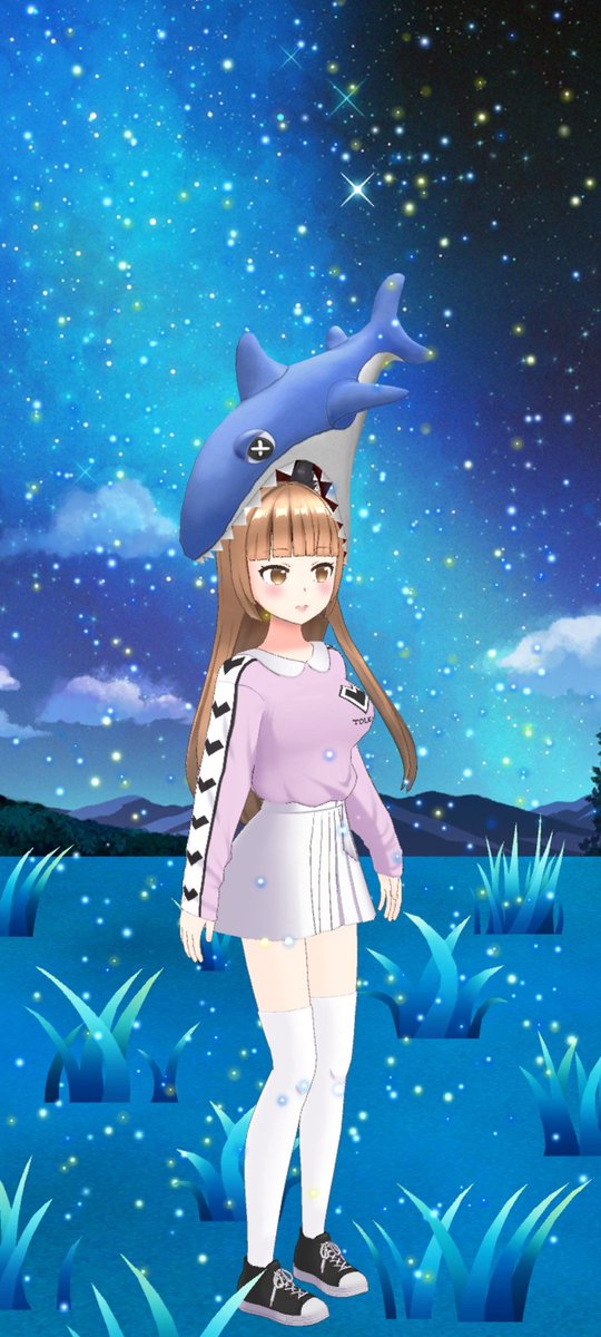 ney__97's tweet photo. Ahhh que bonito todo, el live de hoy fue cortito pero me topé con esta belleza, tengo tigurón en la cabeza jajajaj💗💗 #REALITY_Moon #Vtuber https://t.co/pfyqT13nhm
