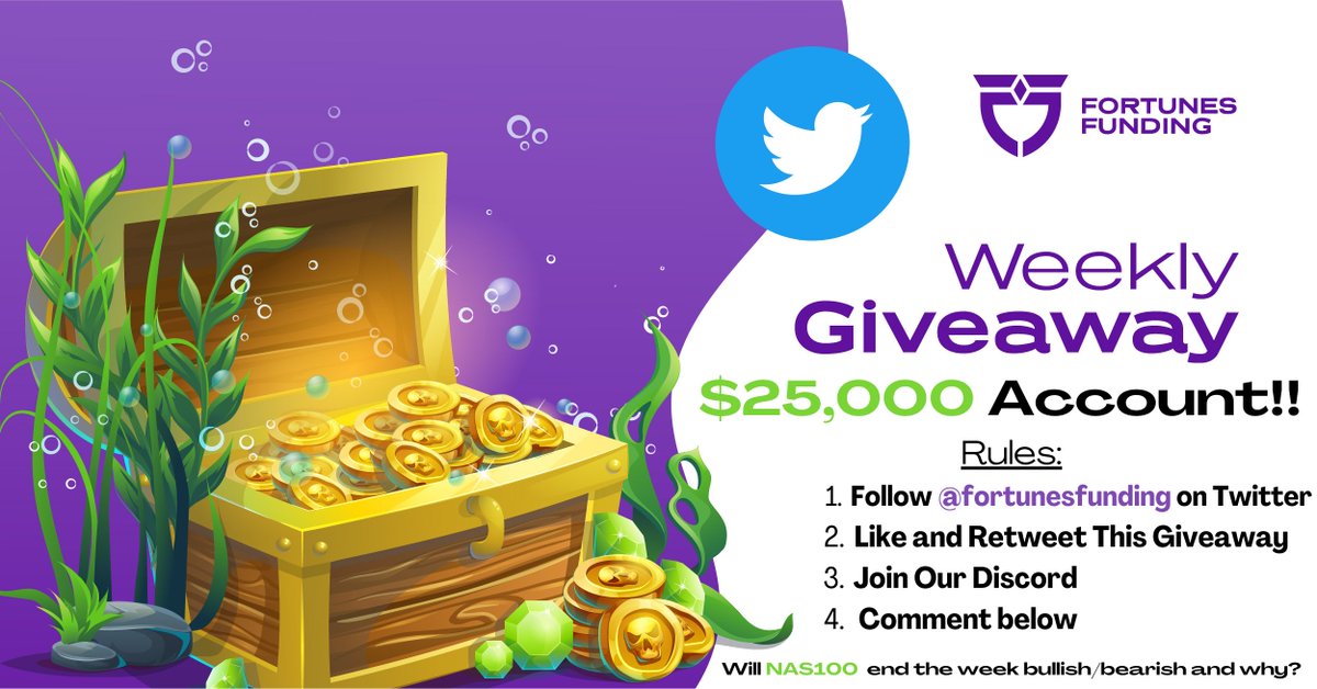 FortunesFunding's tweet photo. 💥$25,000 Account Giveaway!

Twitter Only. Make your prediction down below.  

The winner is chosen tomorrow, be on the lookout!  
https://t.co/K7vEBt2bW9 https://t.co/I0CKvnxBS6