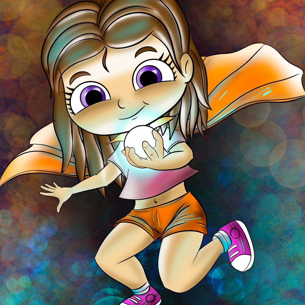 eclipse_blue's tweet image. Arte hecho en #Procreate, visita mi website eclipseblue.com - Título: Power Girl