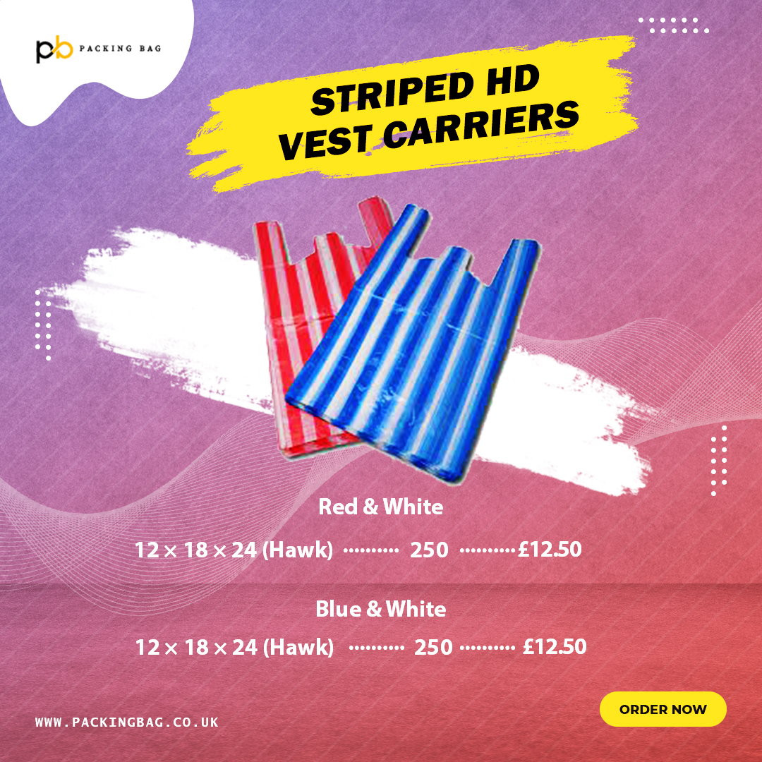 Striped HD Vest Carriers
.
#StripedHDCarriers
#VestCarriers
#HighDensityBags
#RetailPackaging
#EcoFriendlyBags
#SustainablePackaging
#StripedBags
#EcoConsciousLiving
#ReusableCarriers
#fashionablebags
