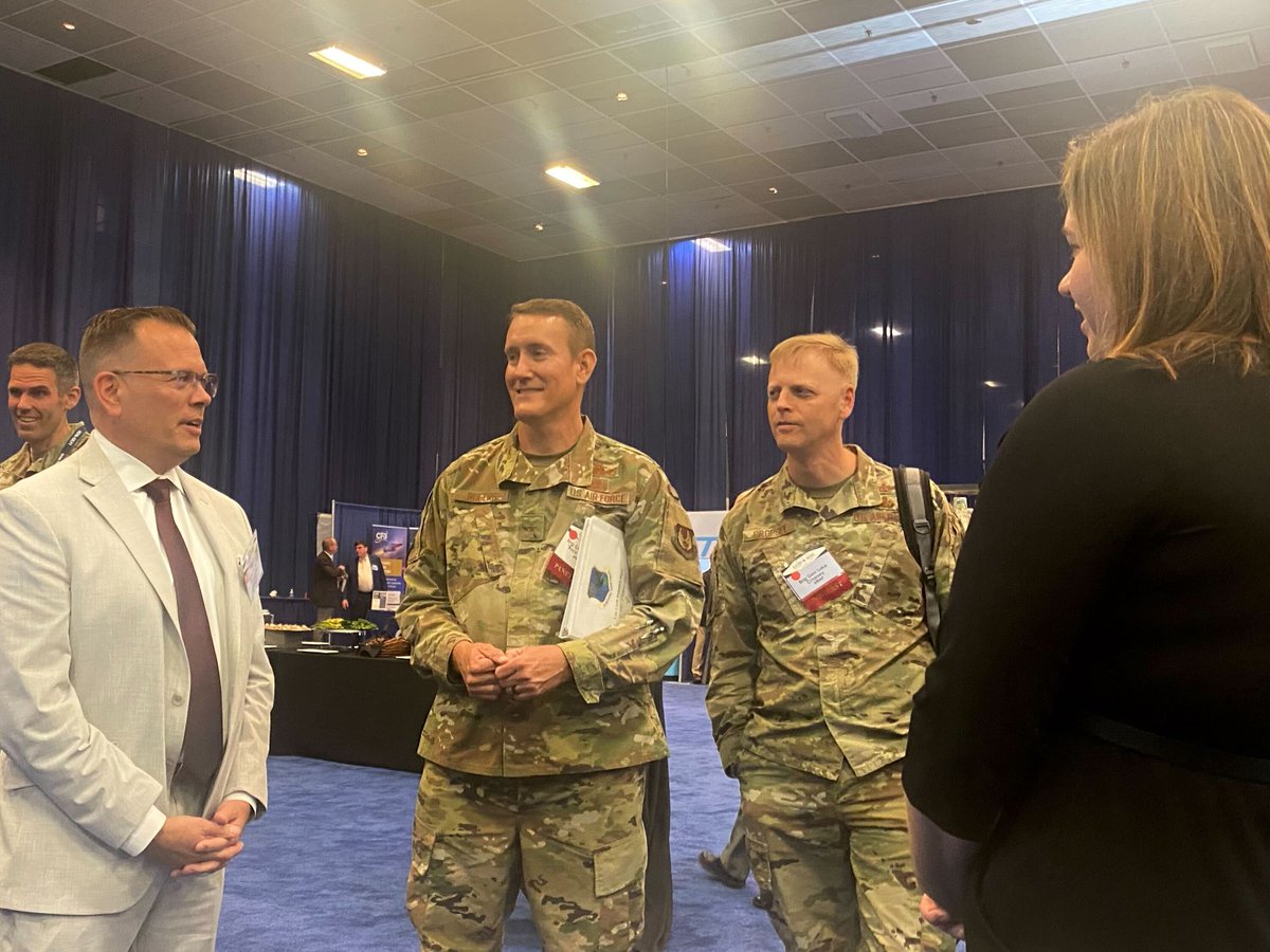 CEO Catilin Dorman and VP Steve Yantko along with Brig. Gen. William S. Rogers and Brig. Gen. Luke Cropsy discussing software integration challenges within the DoD and how leveraging the power of Tangram Pro™ can address the disconnect between software intent and implementation.