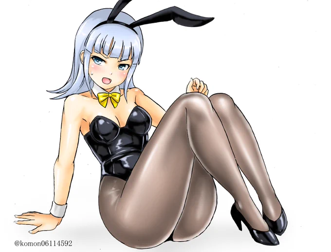 遅くなり申し訳ございません、初風をバニーで描いてみました #艦これ版深夜の真剣お絵描き60分一本勝負 #艦これ版真剣お絵描き60分一本勝負_20230801 #初風