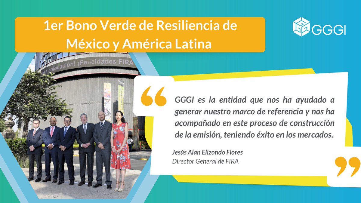 ¿#SabíasQue impulsamos el 1er Bono de Resiliencia de México?​ ¡Así es! Apoyamos a <a href="/FIRA_Mexico/">FIRA</a>, con la colaboración de <a href="/UKinMexico/">UK in Mexico🇬🇧🇲🇽</a> y #KOICA, en la emisión de este Bono para mejorar la resiliencia y reducir la vulnerabilidad climática.​

<a href="/JesusAlanElizon/">Jesús Alan Elizondo Flores</a> 
➡️bit.ly/3VRo0Xv