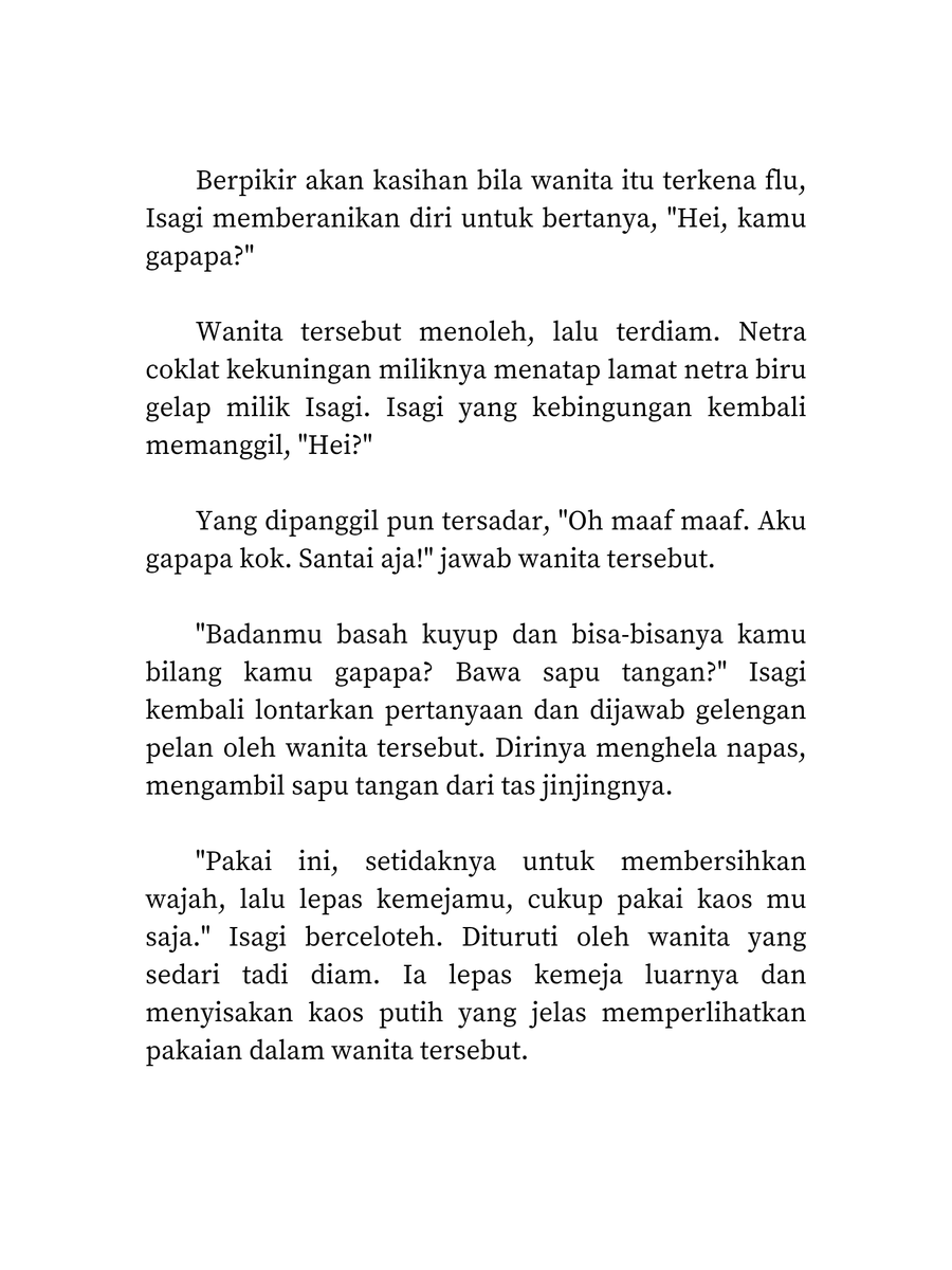 iredescenty's tweet photo. Fem!Bachira × Fem!Isagi

ㅤㅤPertemuan pertama yang tak diduga oleh siapapun berlangsung di bawah derasnya hujan. Halte sepi pengunjung pun menjadi saksi untuk keduanya. https://t.co/Ia4k4g13OQ