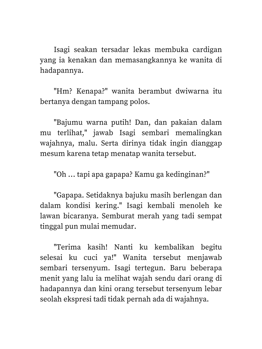 iredescenty's tweet photo. Fem!Bachira × Fem!Isagi

ㅤㅤPertemuan pertama yang tak diduga oleh siapapun berlangsung di bawah derasnya hujan. Halte sepi pengunjung pun menjadi saksi untuk keduanya. https://t.co/Ia4k4g13OQ