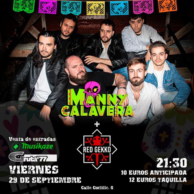 irufest's tweet photo. Que no falte música y hagamos eternas las noches de verano 🔥 A finales de septiembre, viernes 29 a las 21:30 horas, conciertazo de Manny Calavera en @gruta77madrid 😎

🎫 Pilla tu entrada en la web de Musikaze: https://t.co/5AnTcOGWeI https://t.co/SpEMAaKVJx