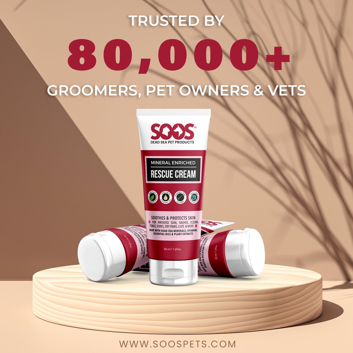 SoosPets's tweet photo. Introducing our beloved Natural Dead Sea Mineral Enriched Pet Rescue Cream, the secret to healthier and happier fur babies! Trusted by 80,000+ groomers, pet owners &amp; vets worldwide, this miraculous cream is a game-changer for our furry friends! #PetWellness #HypoallergenicPets https://t.co/riupuboCgM