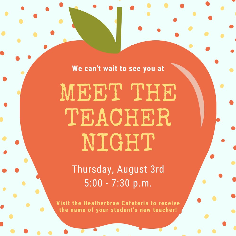 HeatherbraeCSD's tweet photo. We are SO excited to welcome returning and new Huskies to Heatherbrae’s campus! Come meet your new teacher and familiarize yourself with our campus this Thursday night between 5:00 and 7:30. See you there! 

🐾💙

#HuskyPride #MeetTheTeacher https://t.co/jqEVM4yGoE