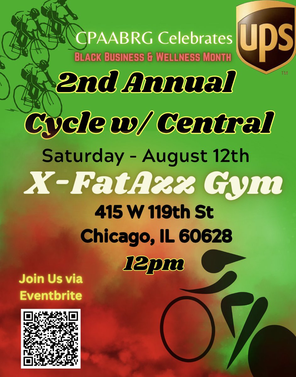 CP_AABRG (@cpaabrg) on Twitter photo Join Us!!
#August #Cycling #Wellness #BlackBusinessMonth <a href="/JeffStVerna/">Verna Burns</a> <a href="/darron4life/">Antwinette Scaife</a> <a href="/NinjaCPRecruits/">Berner's UPS Showcase</a> @jzz1mcm_maria <a href="/CarolBTome/">Carol Tomé</a> <a href="/HRGalindoUPSers/">Luis</a> <a href="/candefletch/">Candace Fletcher</a> Join Us!!
#August #Cycling #Wellness #BlackBusinessMonth <a href="/JeffStVerna/">Verna Burns</a> <a href="/darron4life/">Antwinette Scaife</a> <a href="/NinjaCPRecruits/">Berner's UPS Showcase</a> @jzz1mcm_maria <a href="/CarolBTome/">Carol Tomé</a> <a href="/HRGalindoUPSers/">Luis</a> <a href="/candefletch/">Candace Fletcher</a>