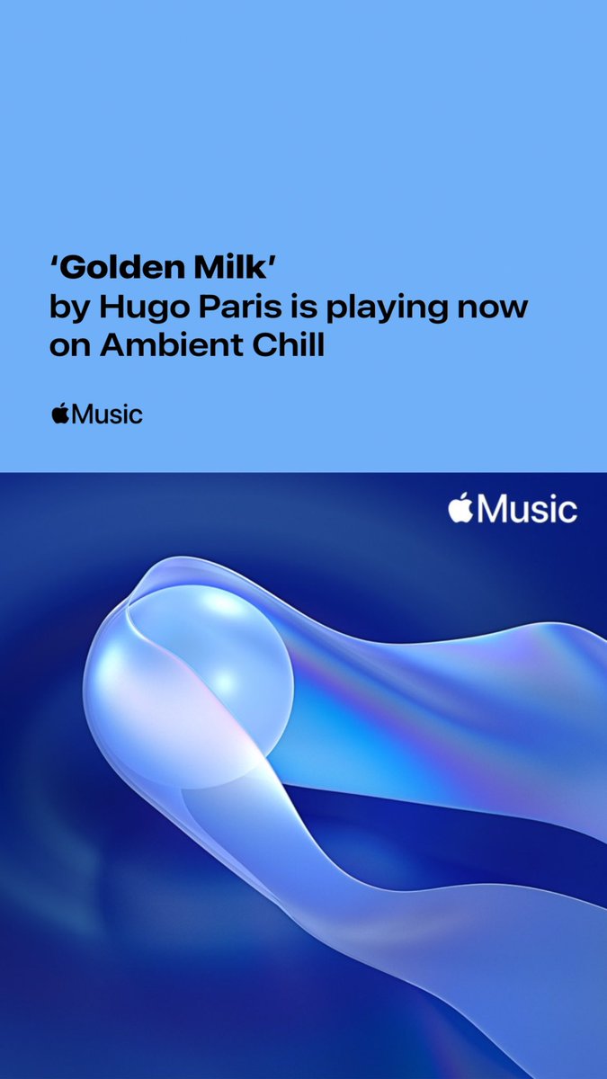 Honored to see my latest single Golden Milk find the support of @AppleMusic Stream Golden Milk: songwhip.com/hugoparis/gold…