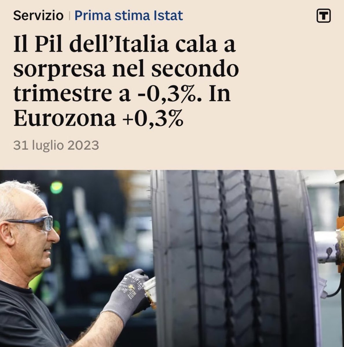 rulajebreal's tweet photo. Meloni dichiara su @FoxNews (l’emittente condannata a pagare 800mLn $ per avere diffuso le bugie e propaganda di Trump): «L’Italia cresce più di altri Paesi UE»
I dati ISTAT mostrano chiaramente che il PIL italiano è sceso dello 0.3% nonostante la ripresa dell’Eurozona…. https://t.co/ZxlszMy7b6