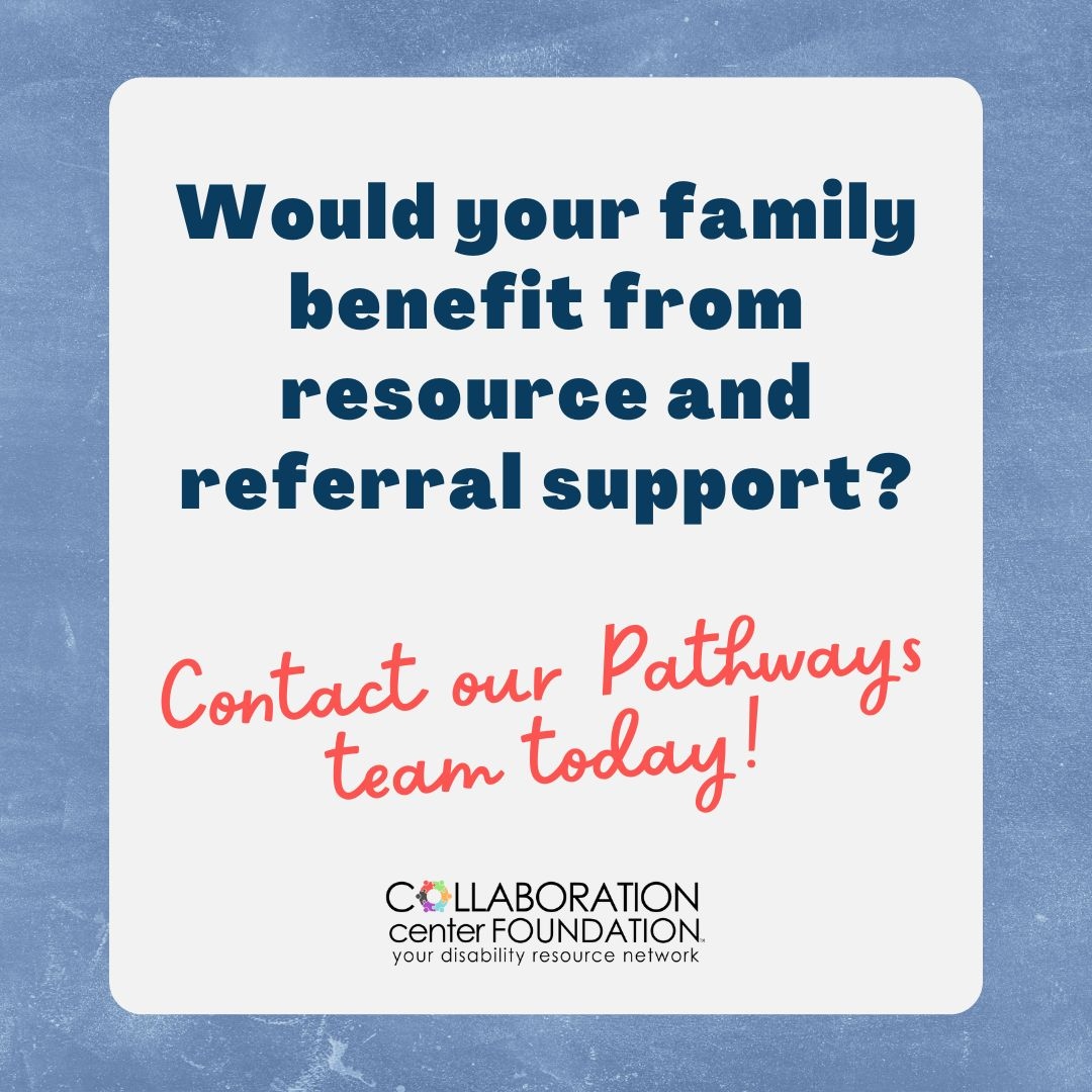 Collaborationlv's tweet photo. New diagnosis? Not sure what your next steps are?

Pathways can help.

This free service is ongoing and coordinates individual and family care with our community partner network, on and off campus.

https://t.co/3A192WkwnG

#disabilityresources #autism #Pathways #CollabLV https://t.co/F8fSOBTYs6