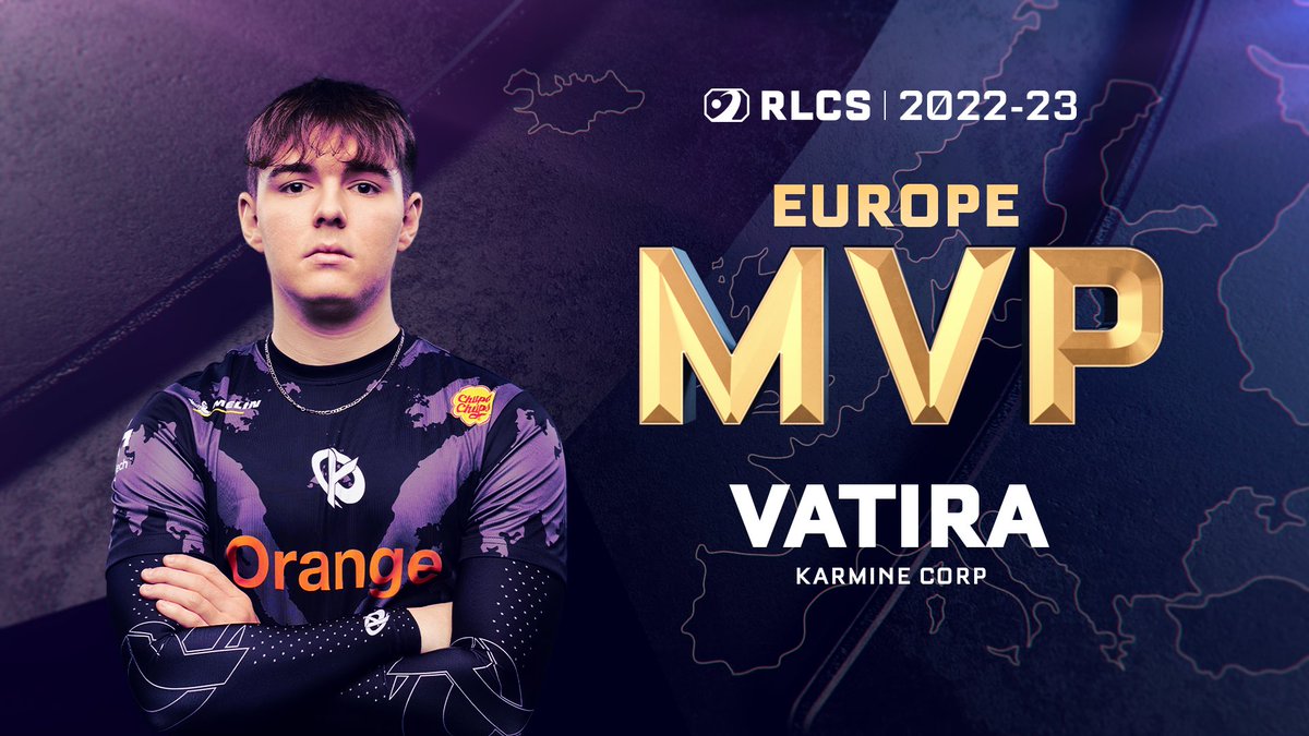 The back-to-back European Regular Season MVP is @Vatira5 🏅 Throughout the #RLCS Season, Vatira helped lead #KCORP to six Regional Grand Finals in a row 🔥 He was also Top 5 in the following categories: 🥅 score per game (418.76) ⚽ goals per game (0.81) 🤝 assists per game…