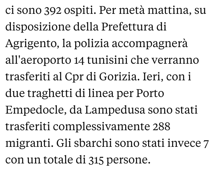 Oggi 14 persone deportate da Lampedusa in aereo verso il CPR di Gradisca. Aerei vengono usati dalle istituzioni solo per le deportazioni, mentre nel mese di luglio 4 donne in stato di gravidanza (immigrate e italiane) hanno perso i loro bambini, nel corso dei lunghi trasferimenti