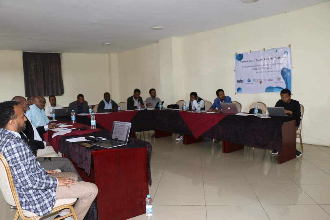 TSeyoum's tweet photo. 📢 Pleased to announce the successful lunch of our new Elrha #R2HC grant-funded transnational research project at our ceremony held on Monday, July 31, 2023, in Bahirdar Ethiopia. On this special occasion, key research team members and representatives participated. https://t.co/35zoK9RFPo